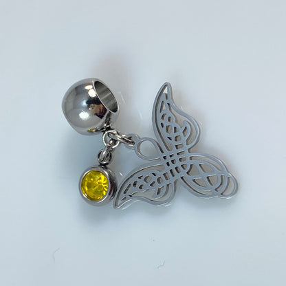 Angel & Birthstone Charm