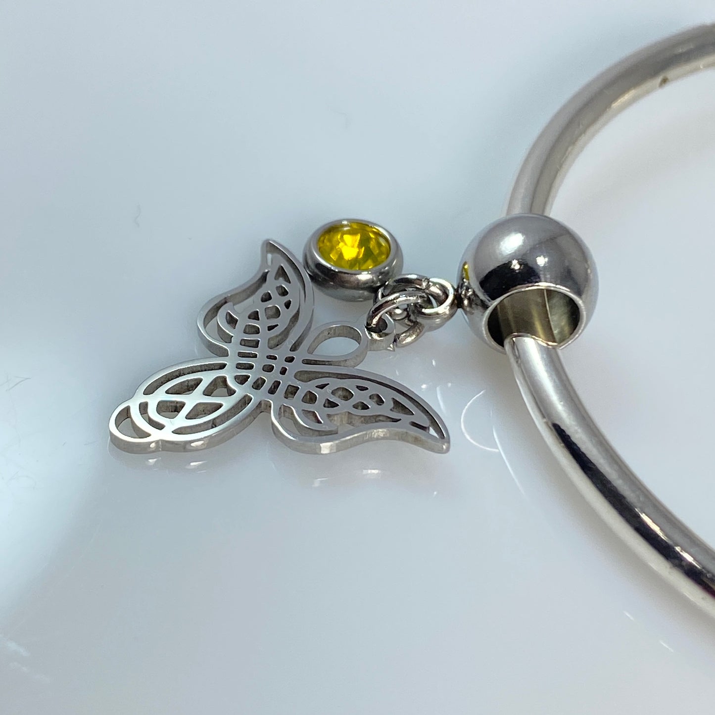 Angel & Birthstone Charm