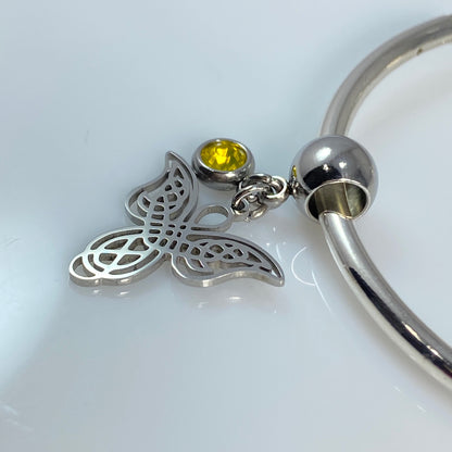 Angel & Birthstone Charm