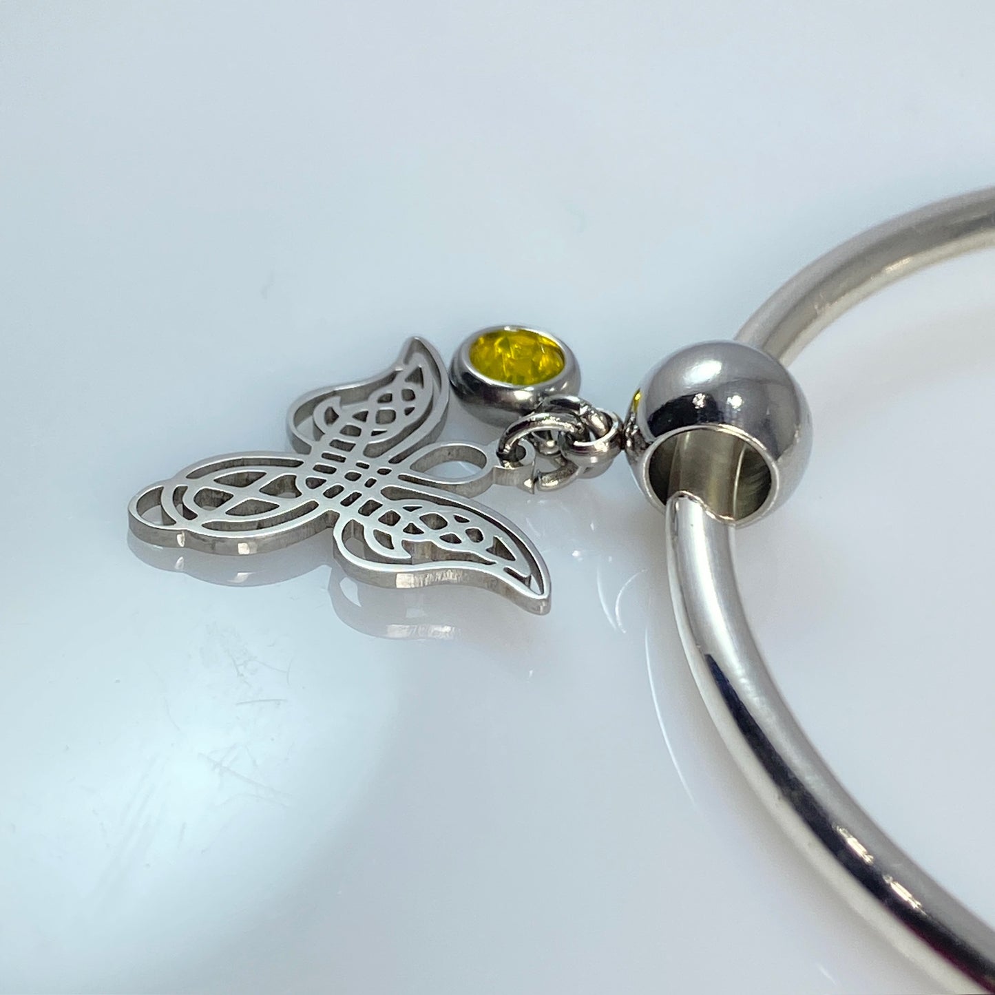 Angel & Birthstone Charm