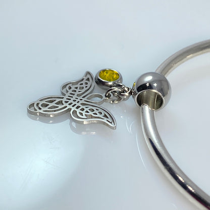 Angel & Birthstone Charm