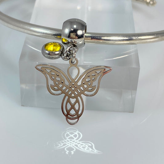 Angel & Birthstone Charm