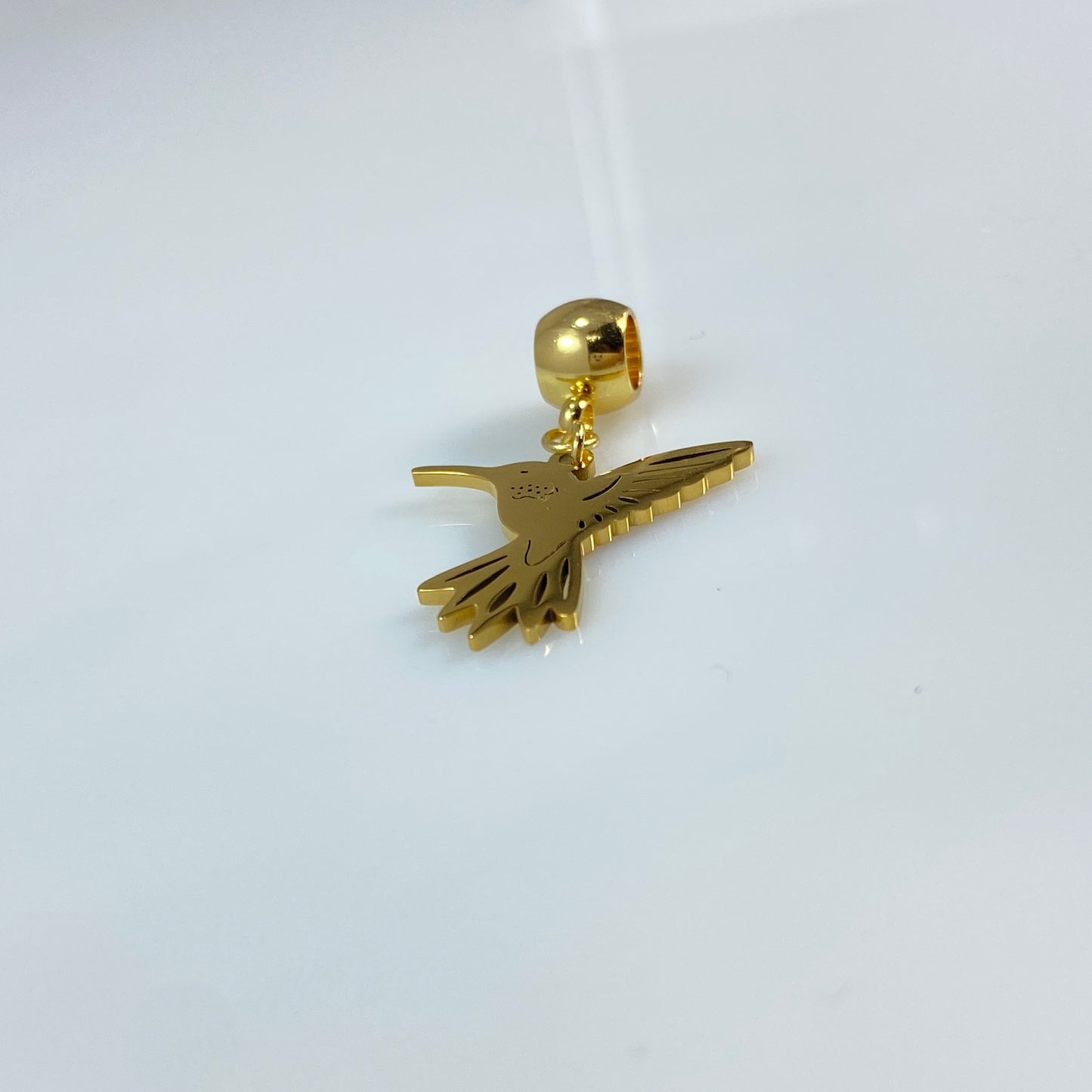Hummingbird & Birthstone Charm