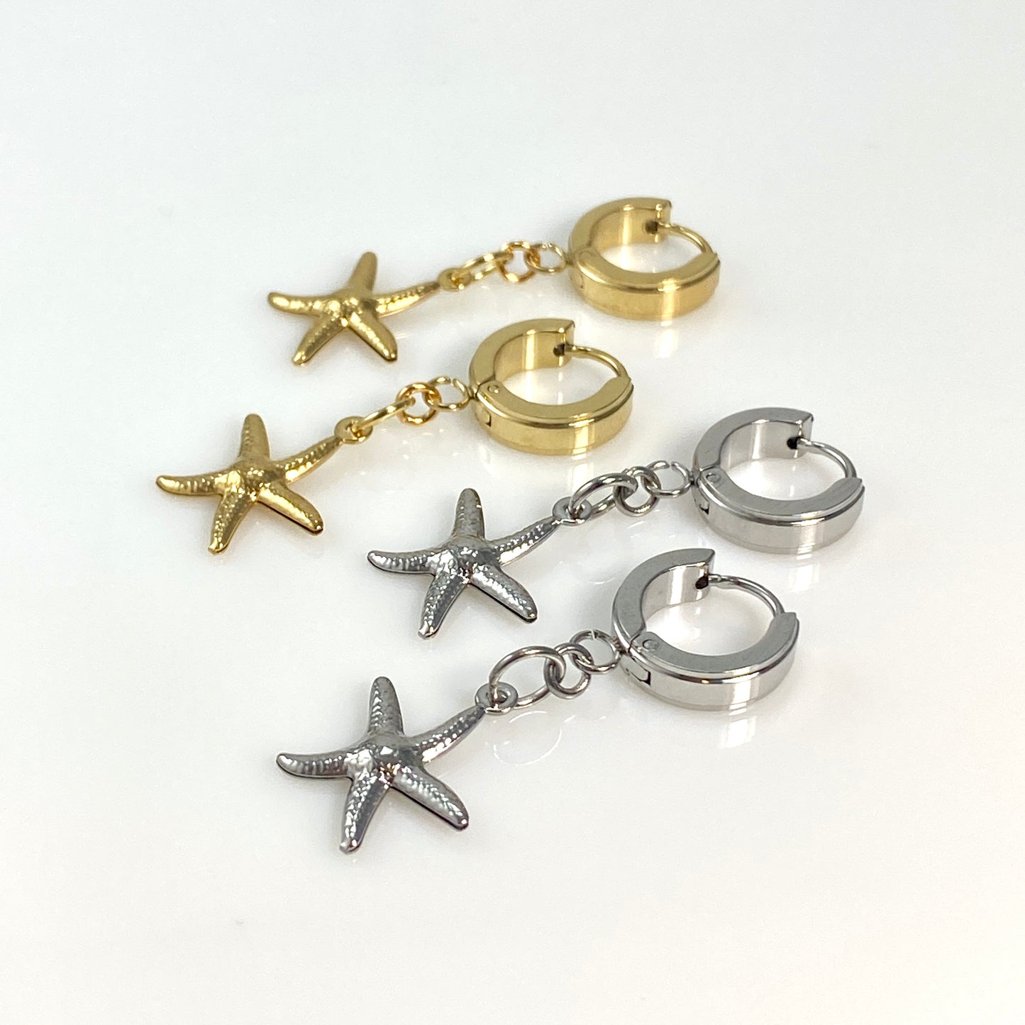 Seastar Starfish Huggie Earrings - MADE IN CANADA