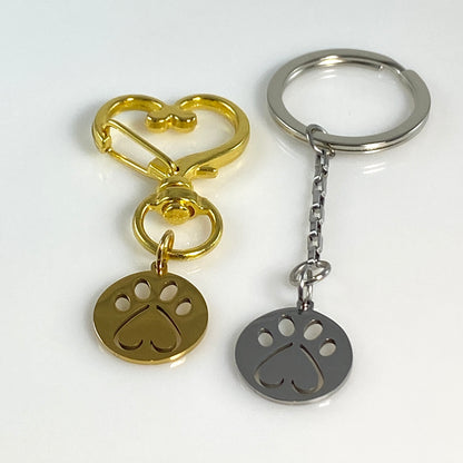 Pawprint Keychain