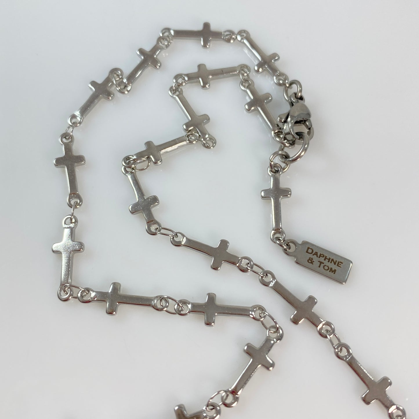 Gold or Silver Cross Chain Necklace