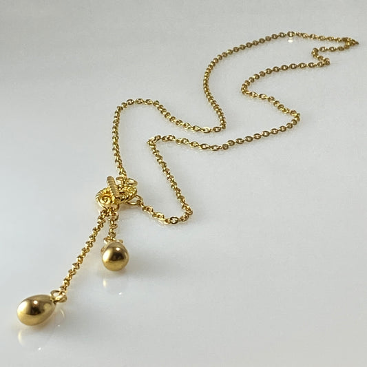 Teardrop Cable Chain Necklace